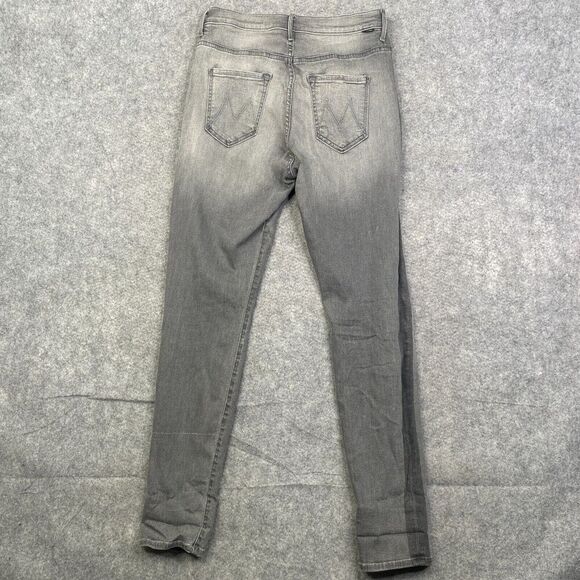 Mother Denim The Swooner High-Rise Side-Stripe Jeans in Supermoon Stripe size 29 - Picture 13 of 15